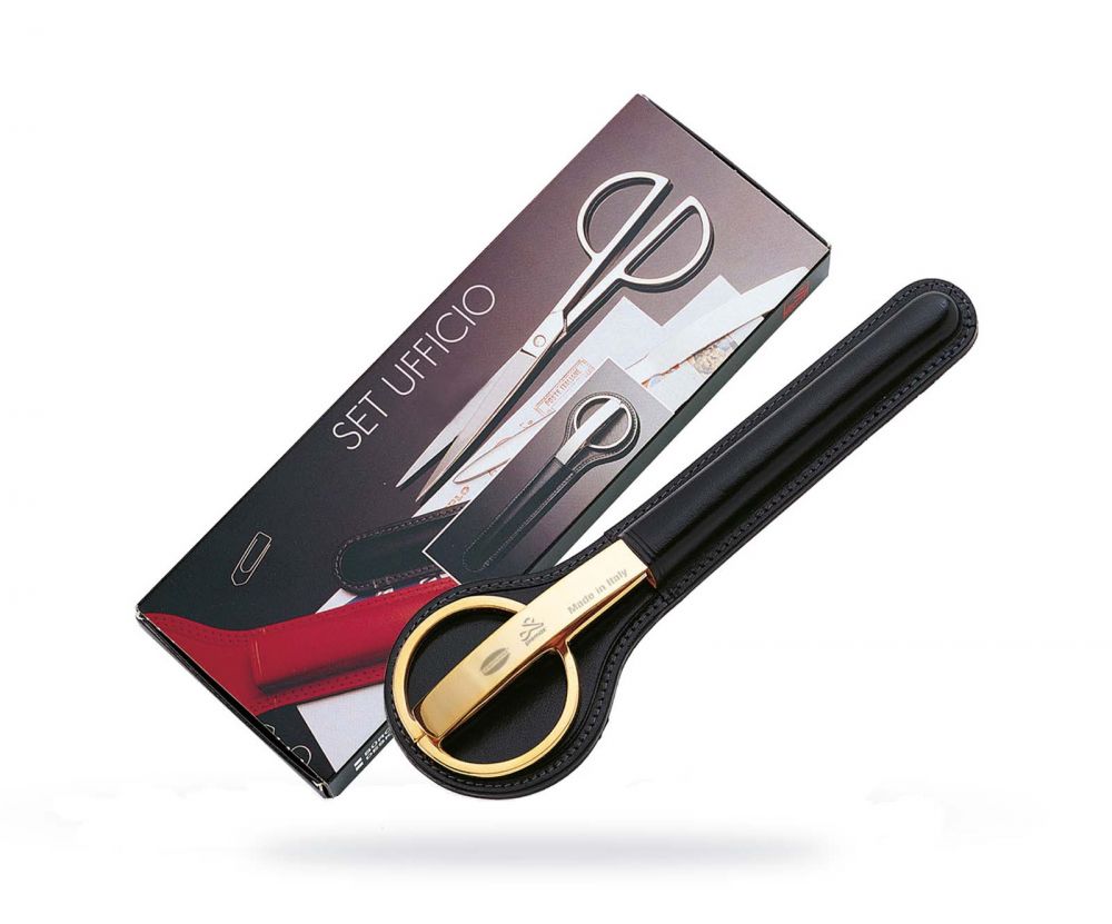 10486 - Desk Set - Paper Scissors + Letter Opener - Gold Collection